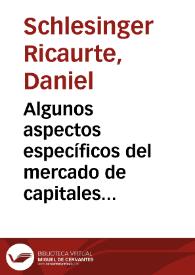 Algunos aspectos específicos del mercado de capitales colombiano: tasas de interés y exenciones impositivas | Biblioteca Virtual Miguel de Cervantes