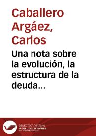 Una nota sobre la evolución, la estructura de la deuda pública, y su implicación en el sistema financiero colombiano | Biblioteca Virtual Miguel de Cervantes