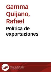 Política de exportaciones | Biblioteca Virtual Miguel de Cervantes