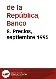 8. Precios, septiembre 1995 | Biblioteca Virtual Miguel de Cervantes