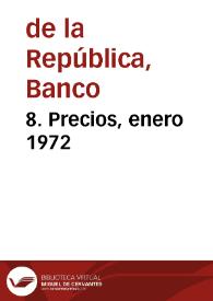 8. Precios, enero 1972 | Biblioteca Virtual Miguel de Cervantes