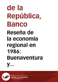 Reseña de la economía regional en 1986: Buenaventura y Valle del Cauca | Biblioteca Virtual Miguel de Cervantes