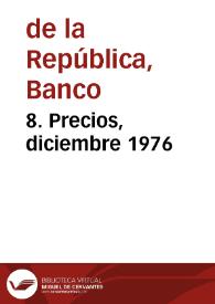 8. Precios, diciembre 1976 | Biblioteca Virtual Miguel de Cervantes