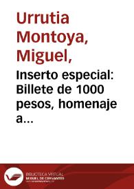 Inserto especial: Billete de 1000 pesos, homenaje a Jorge Eliécer Gaitán | Biblioteca Virtual Miguel de Cervantes