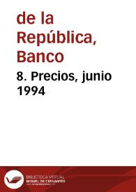 8. Precios, junio 1994 | Biblioteca Virtual Miguel de Cervantes