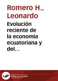 Evolución reciente de la economía ecuatoriana y del comercio colombo-ecuatoriano | Biblioteca Virtual Miguel de Cervantes