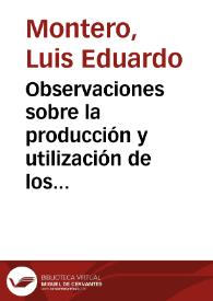 Observaciones sobre la producción y utilización de los fertilizantes en Colombia durante el año 1979 | Biblioteca Virtual Miguel de Cervantes