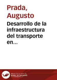 Desarrollo de la infraestructura del transporte en Colombia | Biblioteca Virtual Miguel de Cervantes