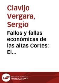 Fallos y fallas económicas de las altas Cortes: El caso de Colombia, 1991-2000 | Biblioteca Virtual Miguel de Cervantes