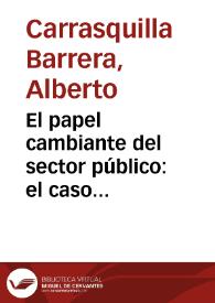 El papel cambiante del sector público: el caso colombiano | Biblioteca Virtual Miguel de Cervantes