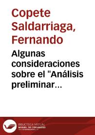 Algunas consideraciones sobre el "Análisis preliminar de las Cuentas de Flujo de Fondos Financieros de la Economía Colombiana (1962-1969)" | Biblioteca Virtual Miguel de Cervantes