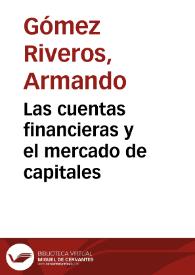 Las cuentas financieras y el mercado de capitales | Biblioteca Virtual Miguel de Cervantes