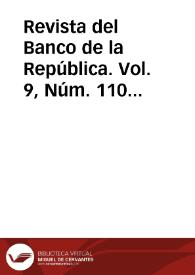 Revista del Banco de la República. Vol. 9, Núm. 110 (diciembre 1936) | Biblioteca Virtual Miguel de Cervantes