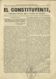 El Constituyente : Periódico Oficial del Gobierno de Oaxaca. Tomo I, núm. 13, domingo 8 de junio de 1856 | Biblioteca Virtual Miguel de Cervantes