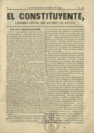 El Constituyente : Periódico Oficial del Gobierno de Oaxaca. Tomo I, núm. 16, jueves 19 de junio de 1856 | Biblioteca Virtual Miguel de Cervantes