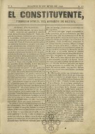 El Constituyente : Periódico Oficial del Gobierno de Oaxaca. Tomo I, núm. 17, domingo 22 de junio de 1856 | Biblioteca Virtual Miguel de Cervantes