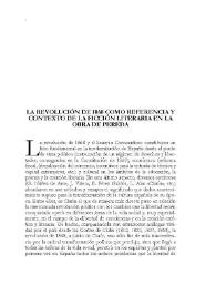 La Revolución de 1868 como referencia y contexto de la ficción literaria en la obra de Pereda / Demetrio Estébanez Calderón | Biblioteca Virtual Miguel de Cervantes