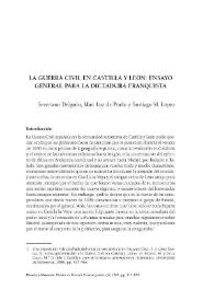 La Guerra Civil en Castilla y León: ensayo general para la dictadura franquista / Severiano Delgado, Mari Luz de Prado y Santiago M. López | Biblioteca Virtual Miguel de Cervantes