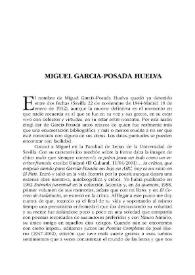 Miguel García-Posada Huelva / Julia Uceda | Biblioteca Virtual Miguel de Cervantes