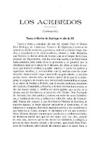 Los Acebedos (Continuación) / Mateo Escagedo Salmón | Biblioteca Virtual Miguel de Cervantes