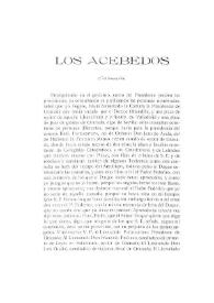 Los Acebedos (Continuación) / Mateo Escagedo Salmón | Biblioteca Virtual Miguel de Cervantes