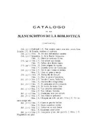 Catálogo de los manuscritos de la Biblioteca (Continuación) / Miguel Artigas y Ferrando | Biblioteca Virtual Miguel de Cervantes