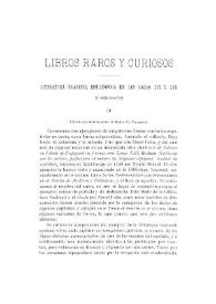 Libros raros y curiosos. Literatura francesa hispanófoba en los siglos XVI y XVII (Continuación) / Joaquín López Barrera | Biblioteca Virtual Miguel de Cervantes