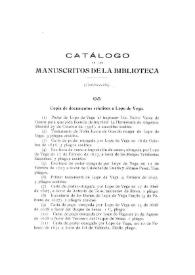 Catálogo de los manuscritos de la Biblioteca (Continuación) / Miguel Artigas y Ferrando | Biblioteca Virtual Miguel de Cervantes