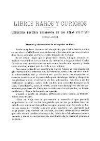 Libros raros y curiosos. Literatura francesa hispanófoba en los siglos XVI y XVII (Continuación) / Joaquín López Barrera | Biblioteca Virtual Miguel de Cervantes