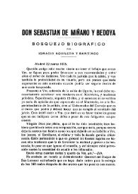 Don Sebastián de Miñano y Bedoya. Bosquejo biográfico / por Ignacio Aguilera y Santiago | Biblioteca Virtual Miguel de Cervantes