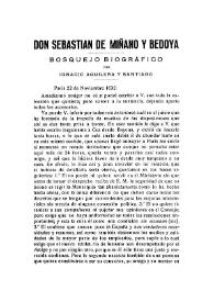 Don Sebastián de Miñano y Bedoya. Bosquejo biográfico [1832-1833] / por Ignacio Aguilera | Biblioteca Virtual Miguel de Cervantes