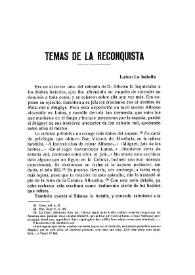 Temas de la Reconquista / Constantino Cabal | Biblioteca Virtual Miguel de Cervantes