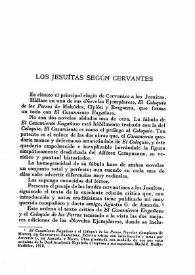 Los jesuitas según Cervantes / Miguel Cascón | Biblioteca Virtual Miguel de Cervantes