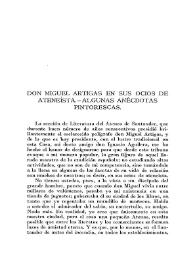 Don Miguel Artigas en sus ocios de ateneísta. Algunas anécdotas pintorescas / Enrique Vázquez López | Biblioteca Virtual Miguel de Cervantes