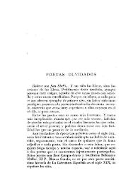 Poetas olvidados / Narciso Alonso Cortés | Biblioteca Virtual Miguel de Cervantes