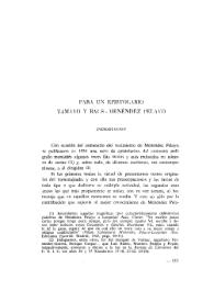 Para un epistolario Tamayo y Baus-Menéndez Pelayo / Ramón Esquer Torres (rec.) | Biblioteca Virtual Miguel de Cervantes