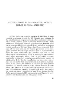 Estudios sobre el teatro de Gil Vicente (Obras de tema amoroso) / Stanislav Zimic | Biblioteca Virtual Miguel de Cervantes