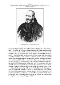 Tipografía Hispano-Arábiga de la Misión Católica-Española de Tánger (Tánger, 1889- ) [Semblanza] / Mohamed Abrighach | Biblioteca Virtual Miguel de Cervantes