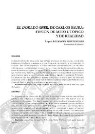 "El Dorado" (1988), de Carlos Saura: fusión de mito utópico y de realidad / Raquel Rocamora Montenegro | Biblioteca Virtual Miguel de Cervantes