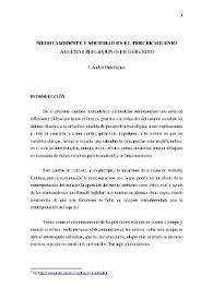 Medio ambiente y sociedad en el tercer milenio : algunas reflexiones en gerundio / J. Andrés Domínguez | Biblioteca Virtual Miguel de Cervantes