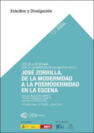 José Zorrilla, de la modernidad a la posmodernidad en la escena / José Luis Alonso de Santos, Francisco Gutiérrez Carbajo y José Antonio Pérez Bowie ; prólogo Emilio de Miguel y César Oliva | Biblioteca Virtual Miguel de Cervantes