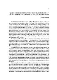 "[El]l hombre se nos revela mejor": The place of photography and the visual arts in "Misericordia" / Curtiss Wasson | Biblioteca Virtual Miguel de Cervantes