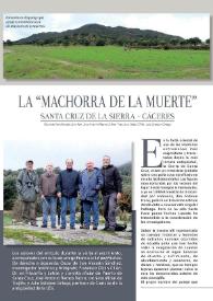 La "Machorra de la Muerte" Santa Cruz de la Sierra (Cáceres) / Óscar de San Macario, José Antonio Ramos, Francisco Cillán Cillán, Julio Esteban Ortega | Biblioteca Virtual Miguel de Cervantes