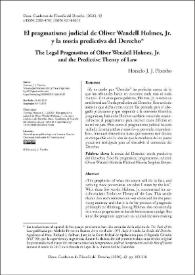 El pragmatismo judicial de Oliver Wendell Holmes, Jr. y la teoría predictiva del Derecho / Horacio J. J. Piombo | Biblioteca Virtual Miguel de Cervantes