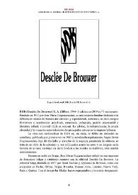 DDB (Desclée De Brouwer) S. A. [editorial] (Bilbao, 1944- ) [Semblanza] / Miren Ibarluzea | Biblioteca Virtual Miguel de Cervantes