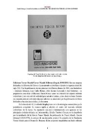 Ediciones Tercer Mundo-Tercer Mundo Editores (Bogotá, 1961-2001) [Semblanza]  / Danilo Penagos Jaramillo | Biblioteca Virtual Miguel de Cervantes