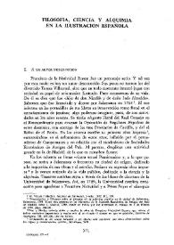 Filosofía, Ciencia y Alquimia en la Ilustración española / José Luis Peset y Diego Núñez | Biblioteca Virtual Miguel de Cervantes