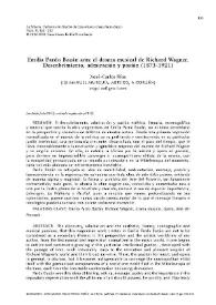 Emilia Pardo Bazán ante el drama musical de Richard Wagner. Descubrimiento, admiración y pasión (1873-1921) / Xosé-Carlos Ríos | Biblioteca Virtual Miguel de Cervantes