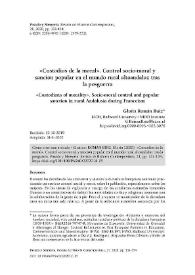 «Custodios de la moral». Control socio-moral y sanción popular en el mundo rural altoandaluz tras la posguerra / Gloria Román Ruiz | Biblioteca Virtual Miguel de Cervantes