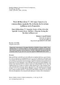 París 68-Barcelona 77. Del mayo francés a la contracultura española: la evolución de la revista Ajoblanco en la Transición  / Mónica Granell Toledo | Biblioteca Virtual Miguel de Cervantes